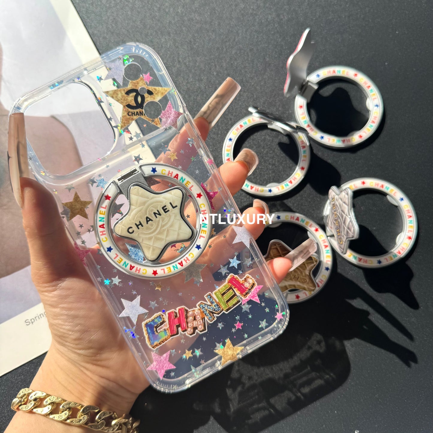 Cute Star New Magsafe Design Phone Case With Holder