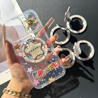 Cute Star New Magsafe Design Phone Case With Holder