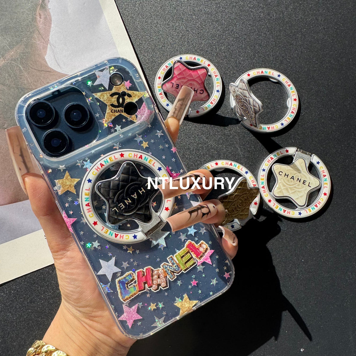 Cute Star New Magsafe Design Phone Case With Holder