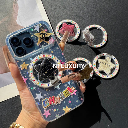 Cute Star New Magsafe Design Phone Case With Holder