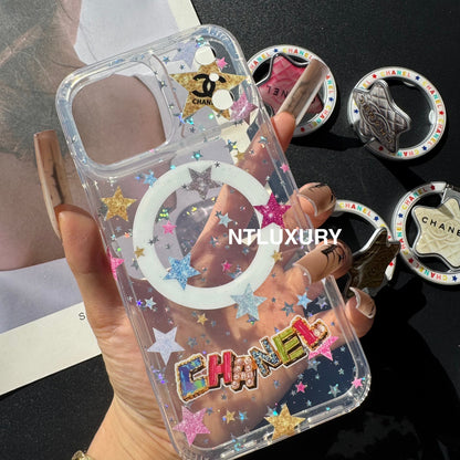 Cute Star New Magsafe Design Phone Case With Holder