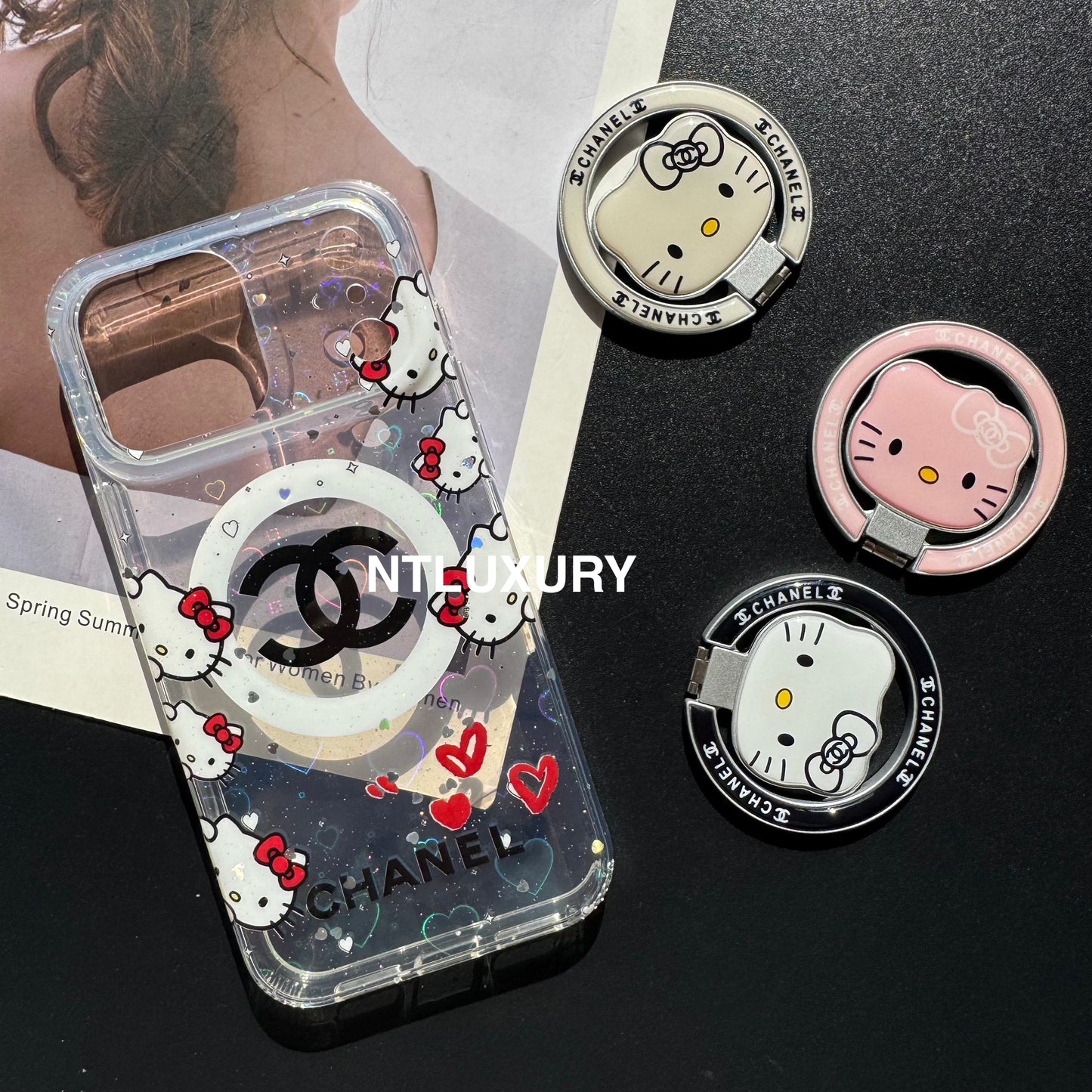 Cute Cat New Magsafe Design Phone Case With Holder
