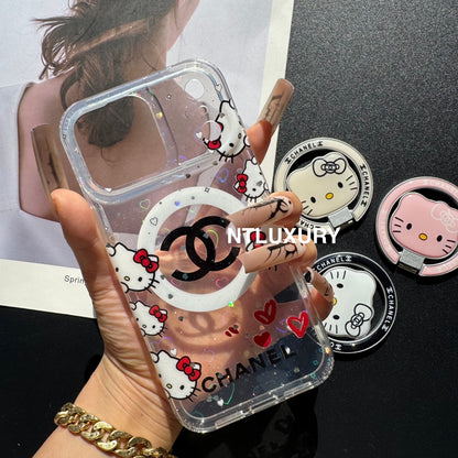 Cute Cat New Magsafe Design Phone Case With Holder
