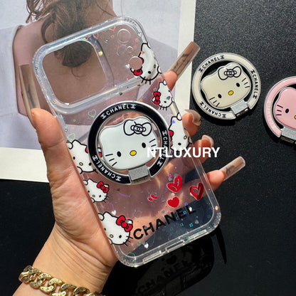 Cute Cat New Magsafe Design Phone Case With Holder