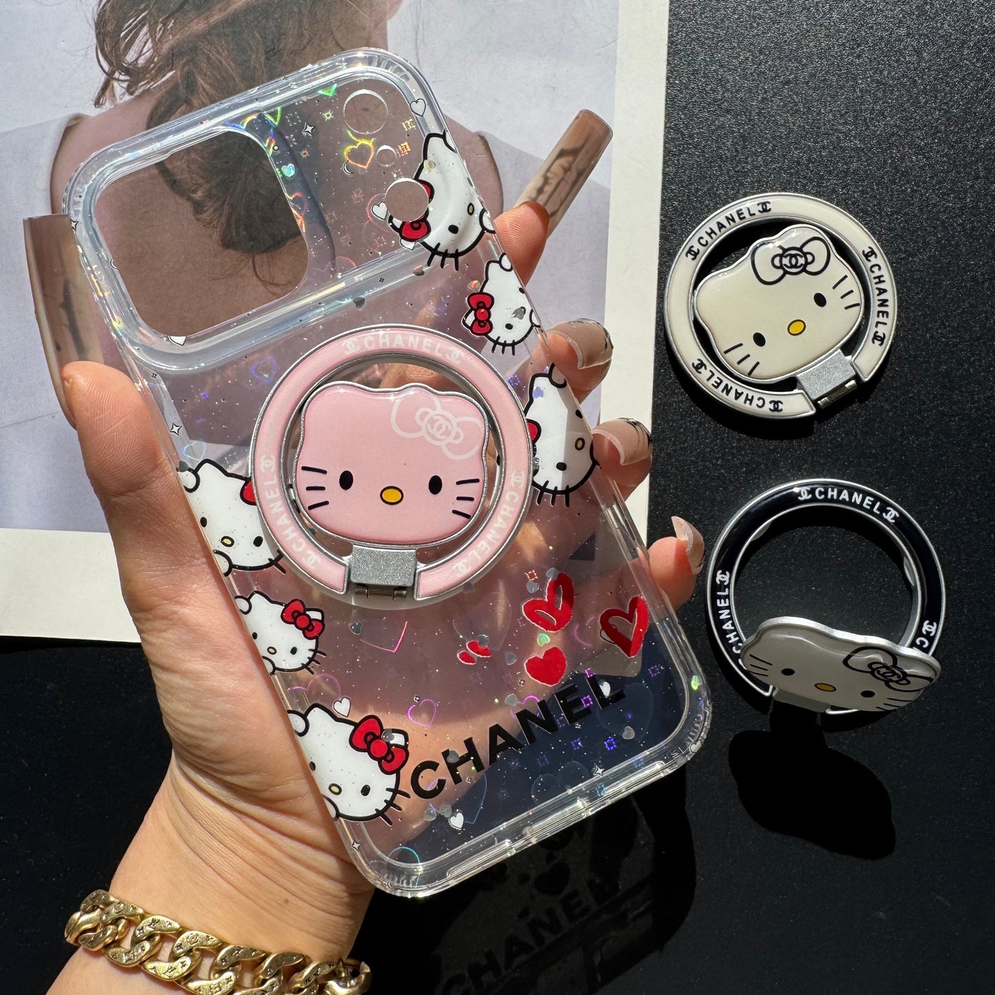 Cute Cat New Magsafe Design Phone Case With Holder