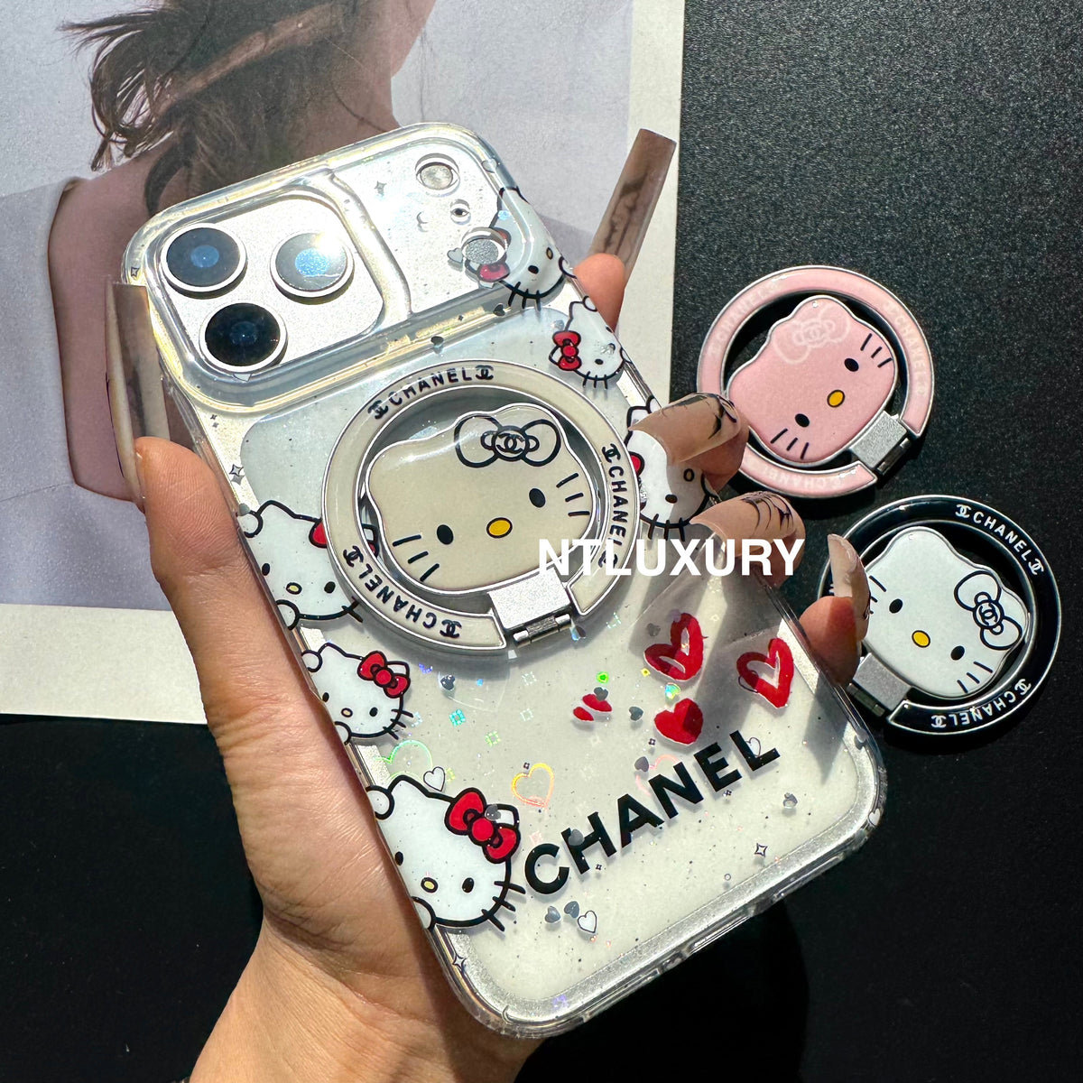 Cute Cat New Magsafe Design Phone Case With Holder
