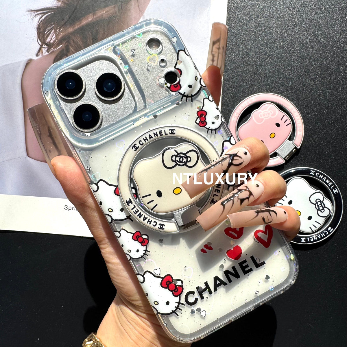 Cute Cat New Magsafe Design Phone Case With Holder