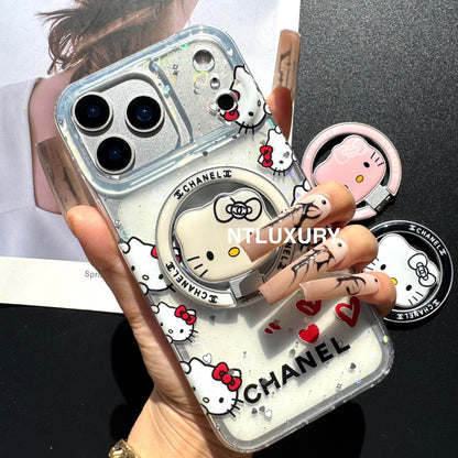 Cute Cat New Magsafe Design Phone Case With Holder