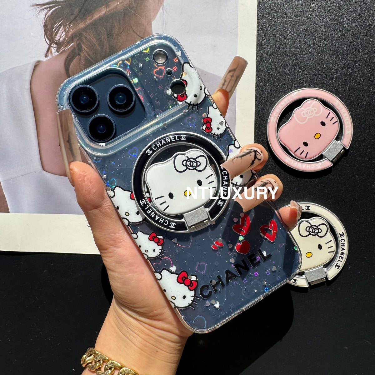 Cute Cat New Magsafe Design Phone Case With Holder