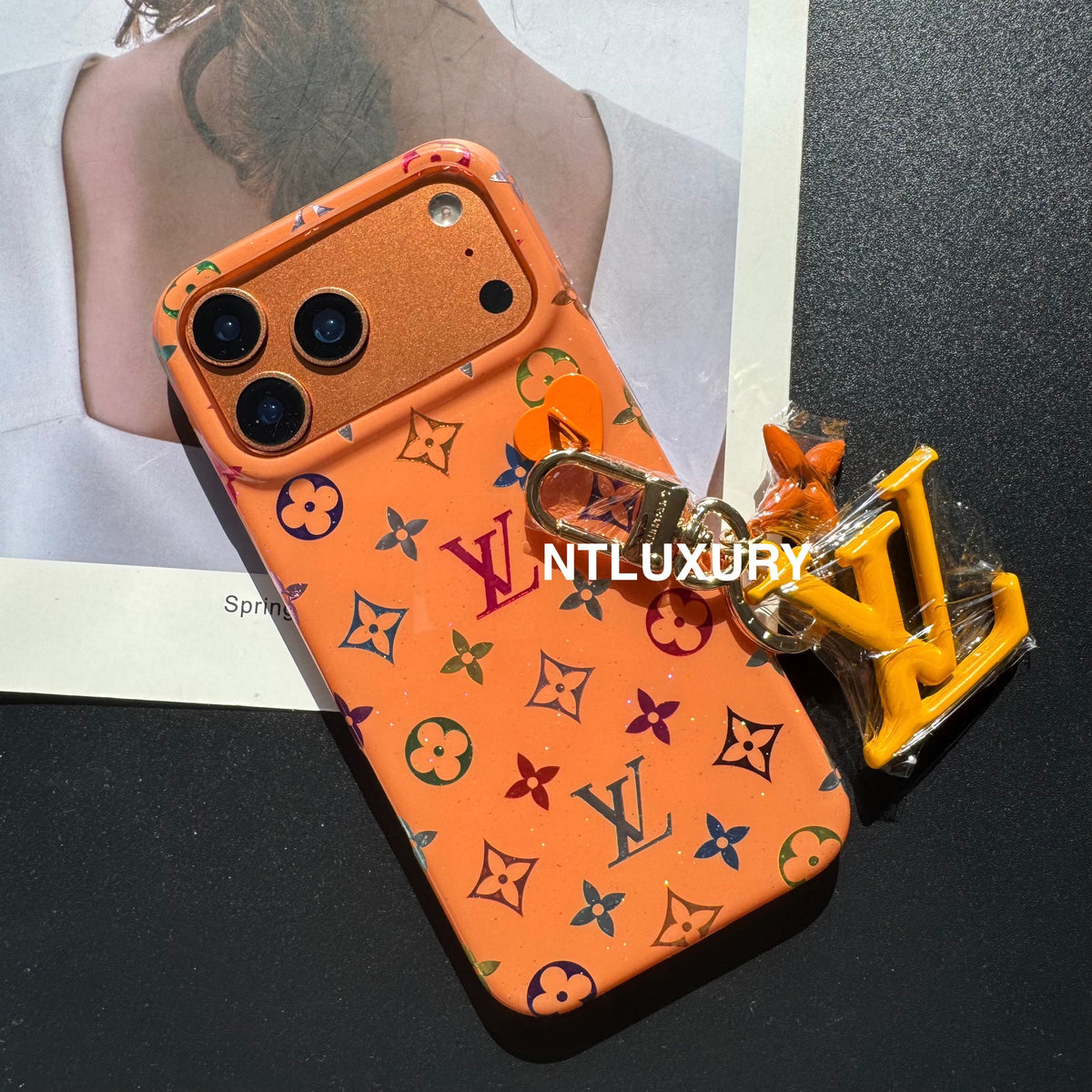 Baby's Breath Love Phone Case With Pendant