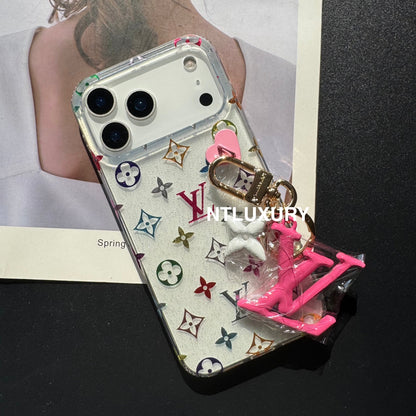 Baby's Breath Love Phone Case With Pendant