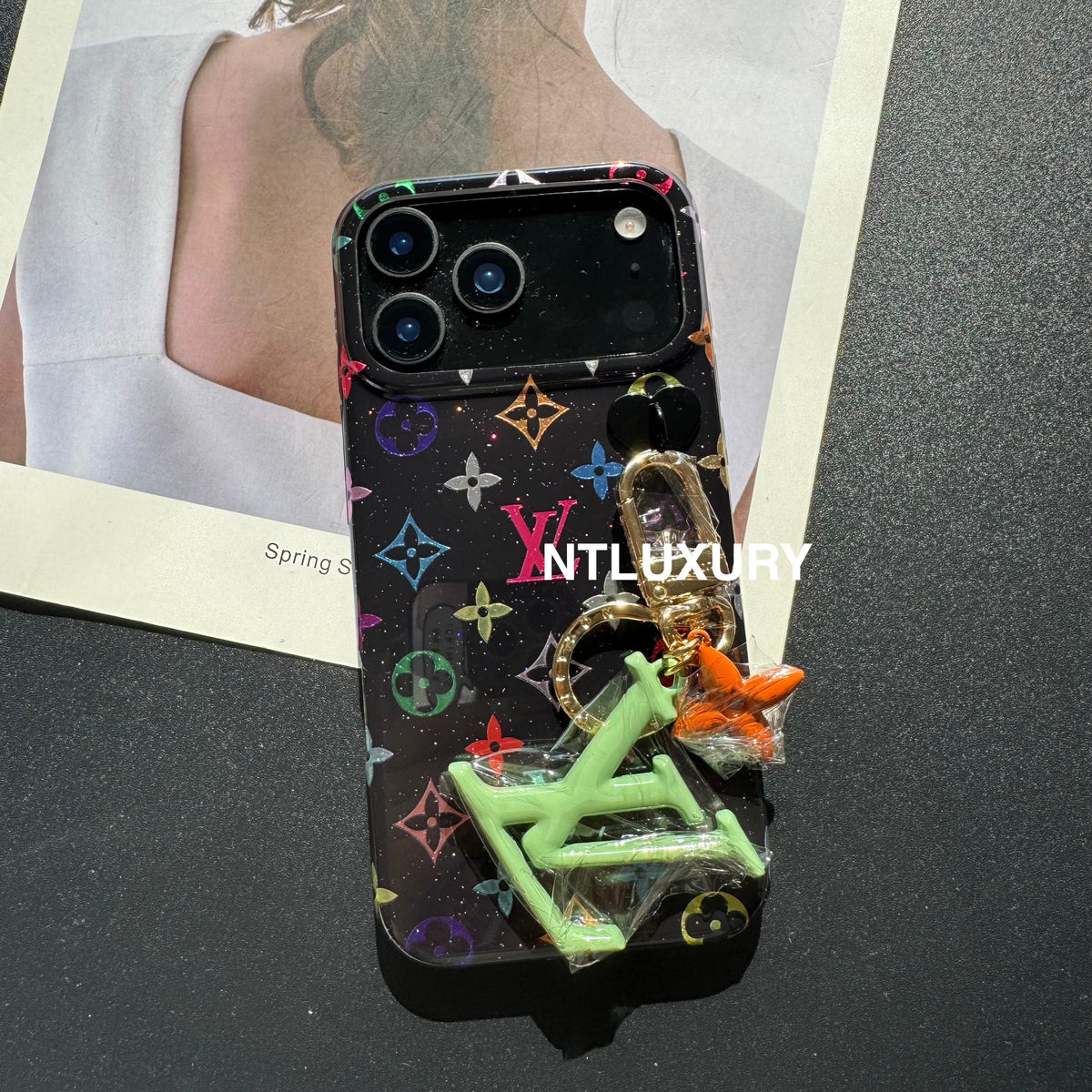 Baby's Breath Love Phone Case With Pendant