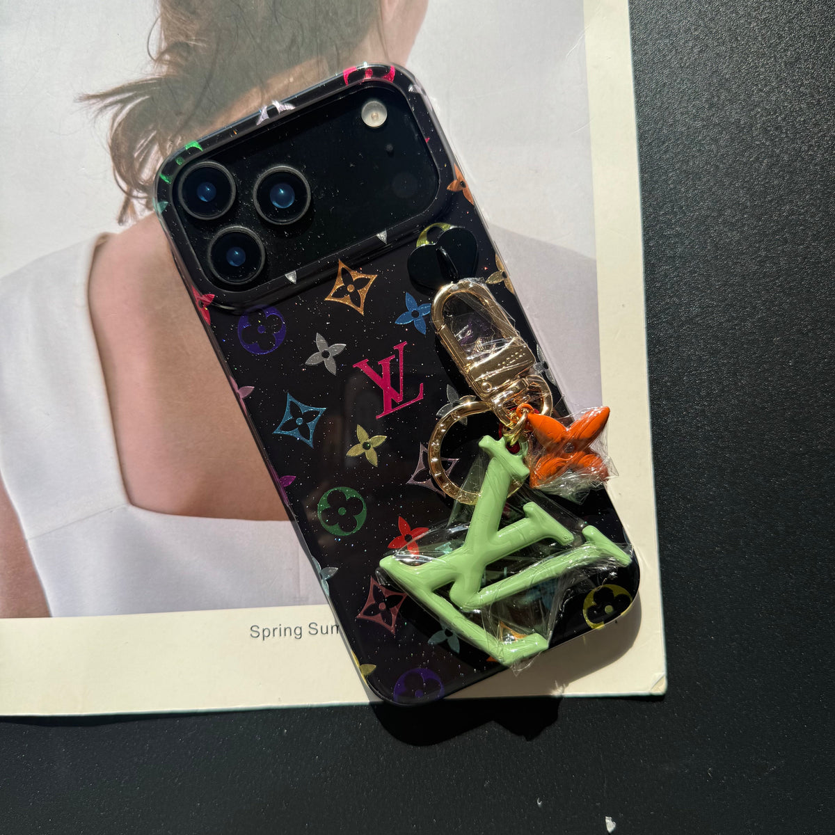Baby's Breath Love Phone Case With Pendant