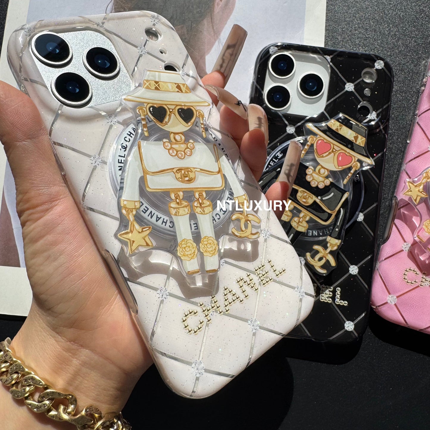 Cute CC Lady Magsafe Phone Case with Holder