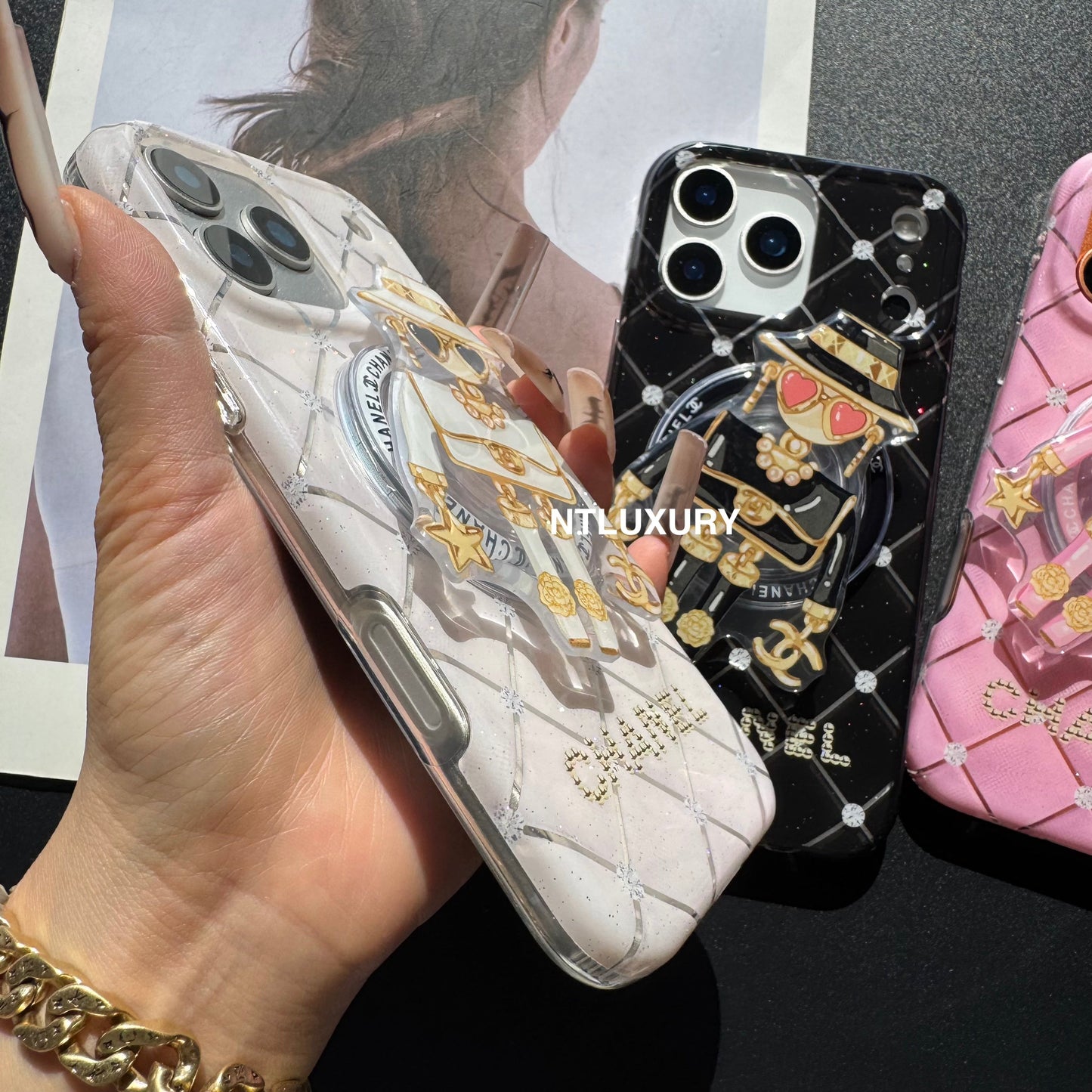 Cute CC Lady Magsafe Phone Case with Holder