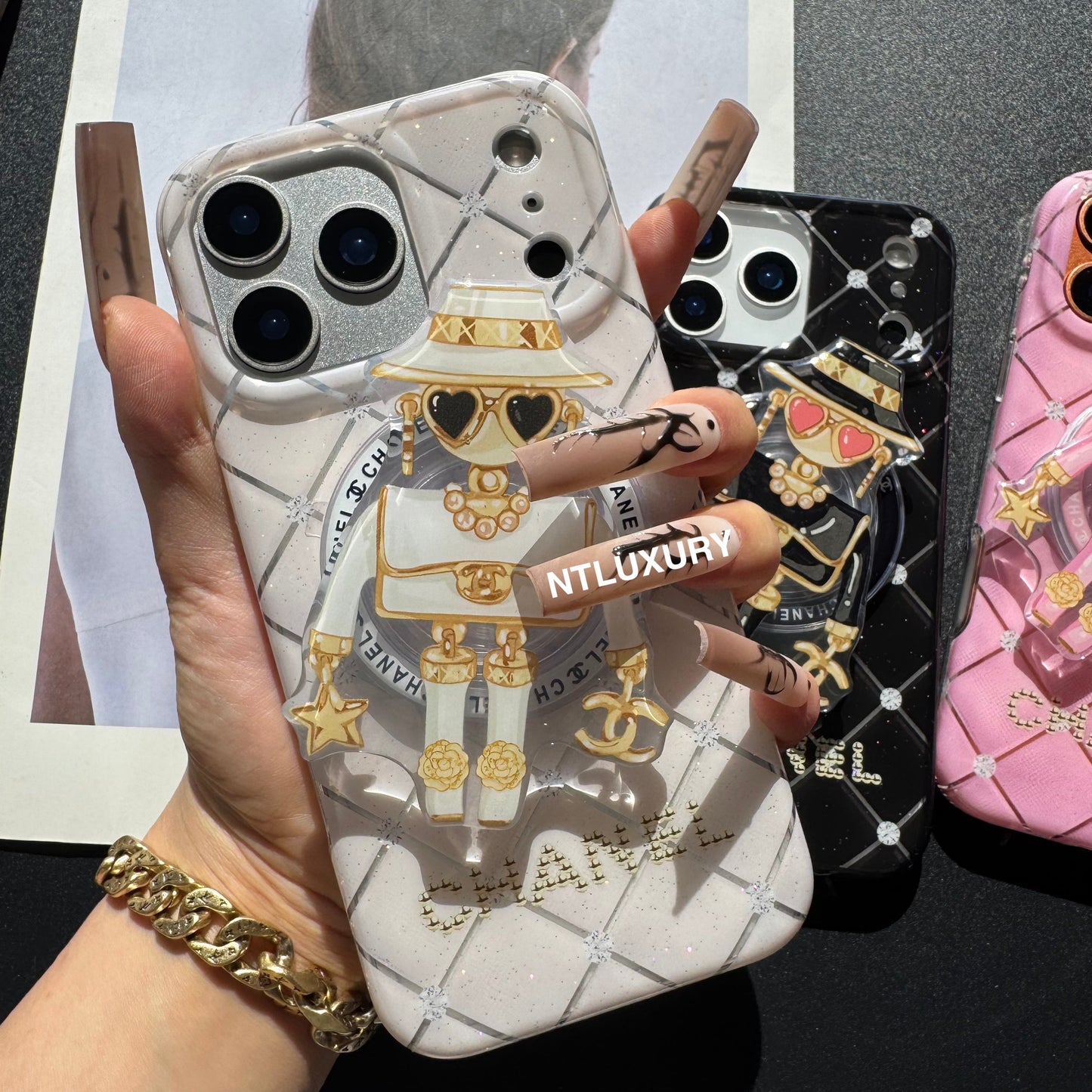 Cute CC Lady Magsafe Phone Case with Holder
