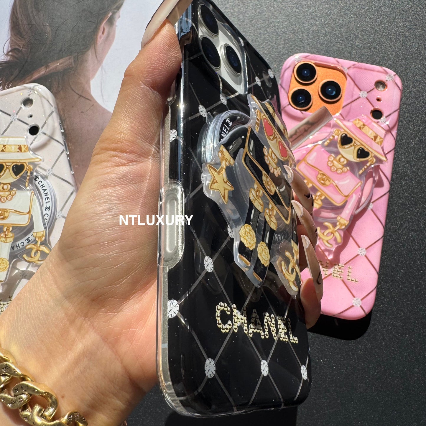 Cute CC Lady Magsafe Phone Case with Holder