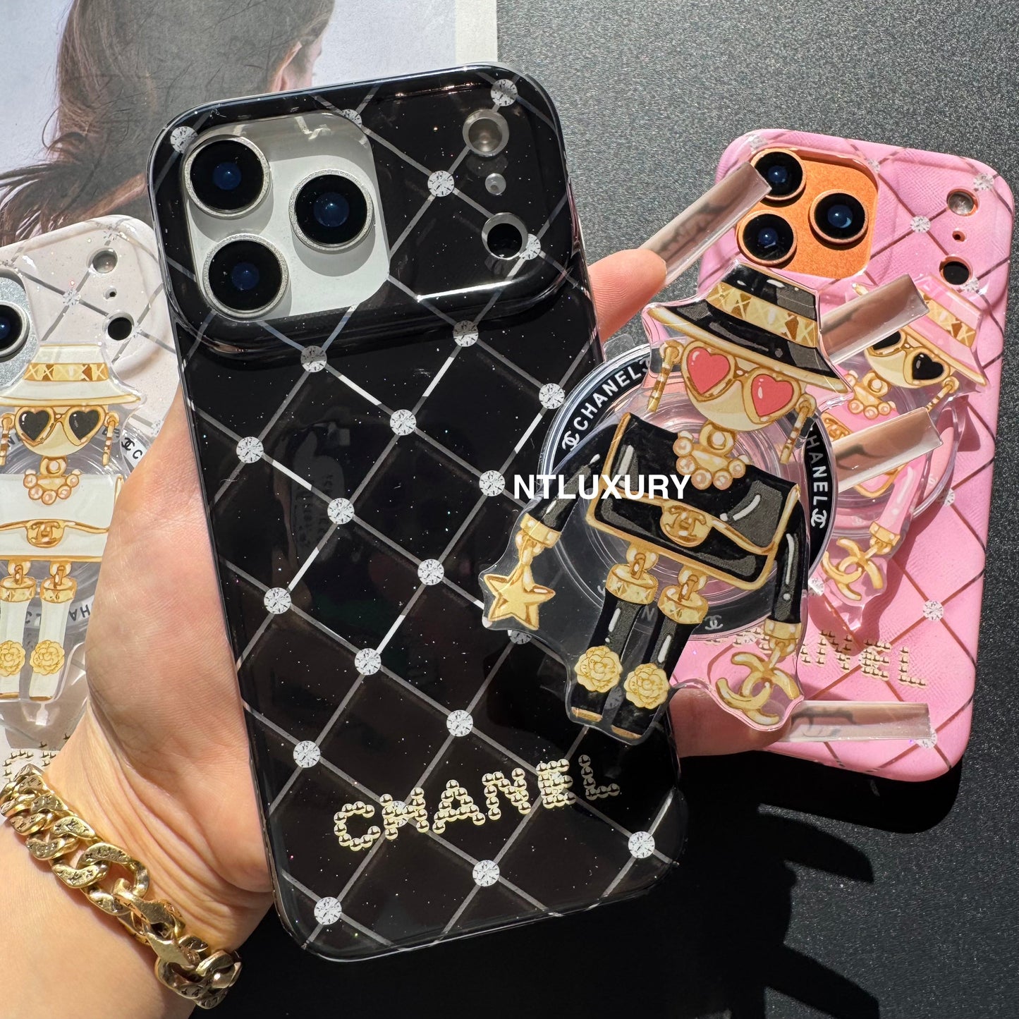 Cute CC Lady Magsafe Phone Case with Holder
