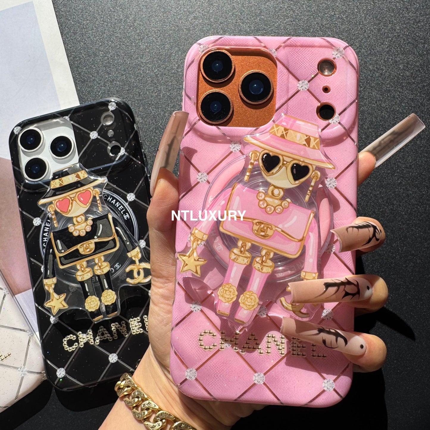 Cute CC Lady Magsafe Phone Case with Holder
