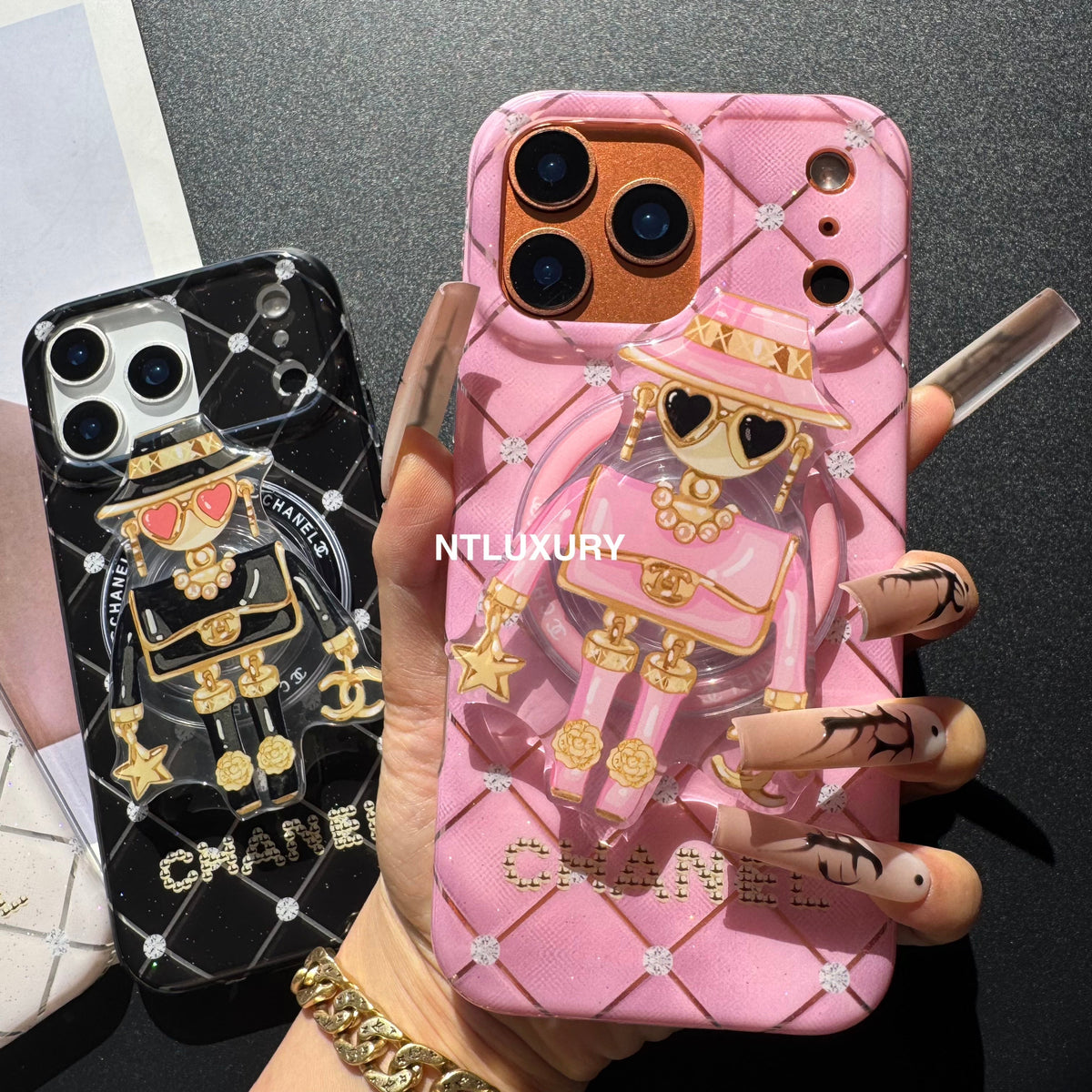 Cute CC Lady Magsafe Phone Case with Holder