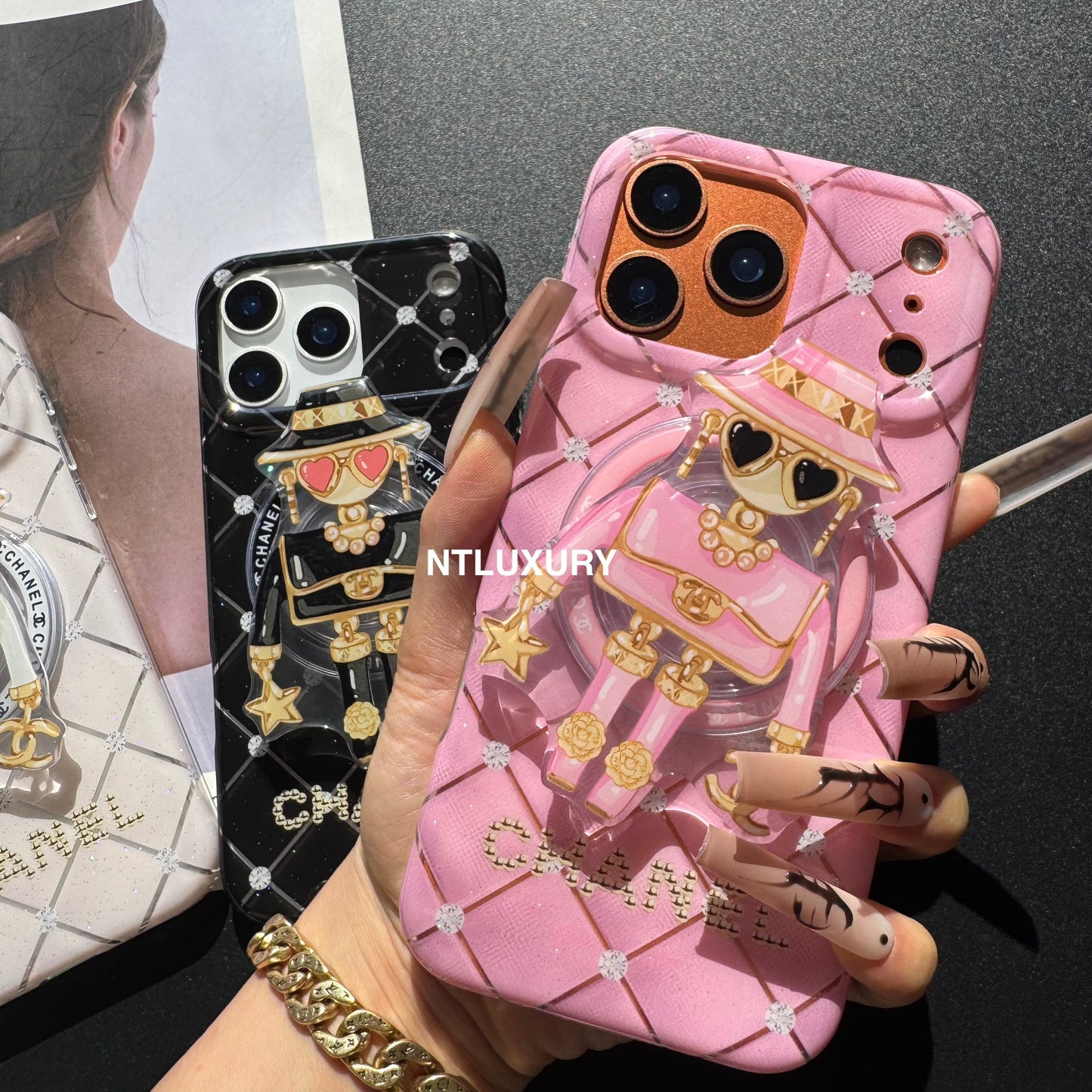 Cute CC Lady Magsafe Phone Case with Holder