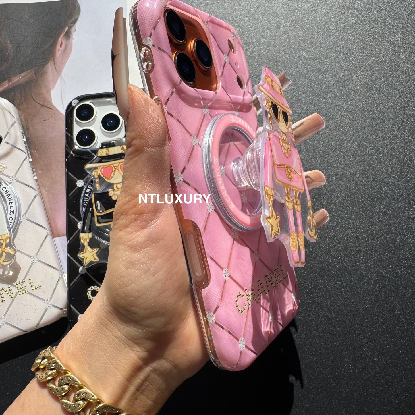 Cute CC Lady Magsafe Phone Case with Holder