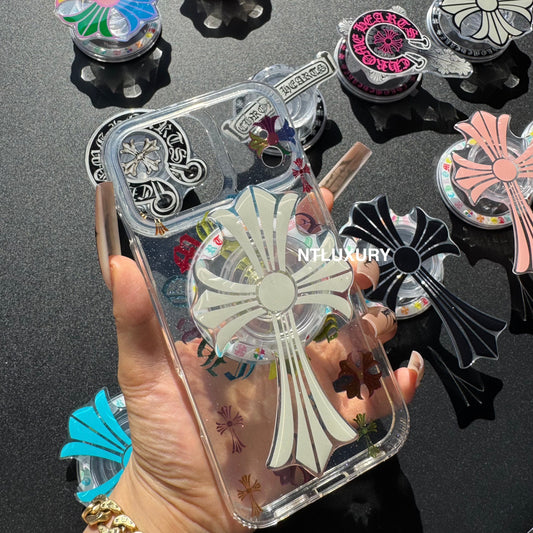 Bunte Kreuz Chrom MagSafe Handyhülle