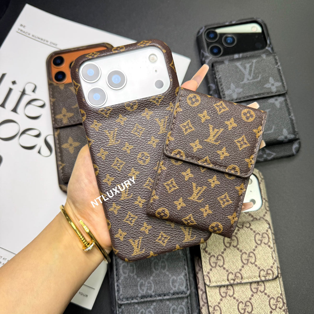 Vintage Floral Magsafe Phone Case With Magsafe Purse