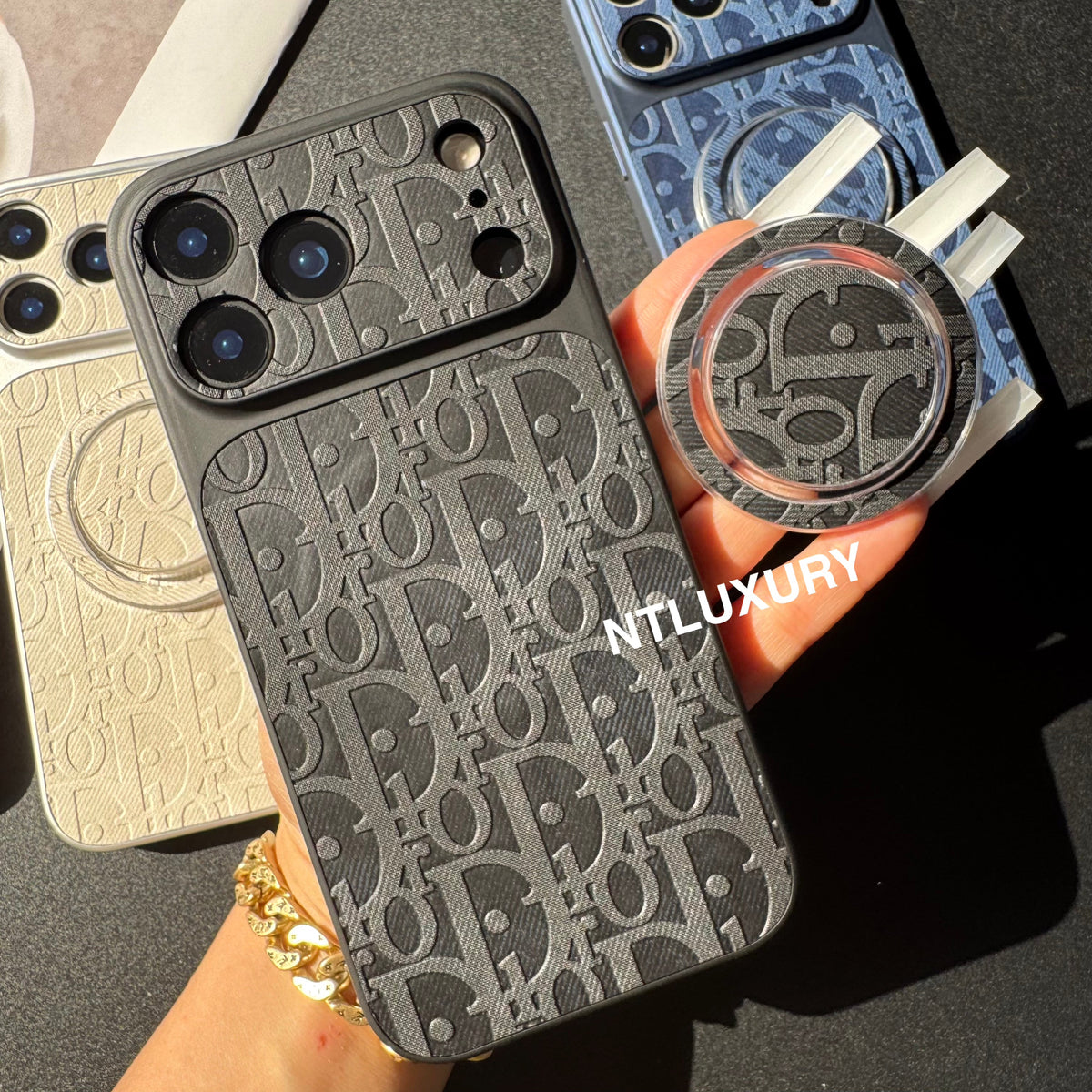 Coque de téléphone Orange Juice Denim Dove avec support Magsafe