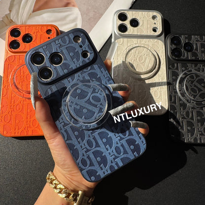 Coque de téléphone Orange Juice Denim Dove avec support Magsafe