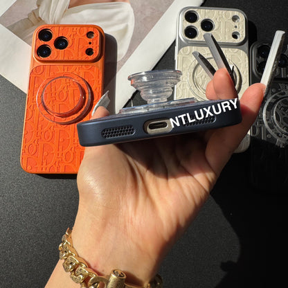 Coque de téléphone Orange Juice Denim Dove avec support Magsafe