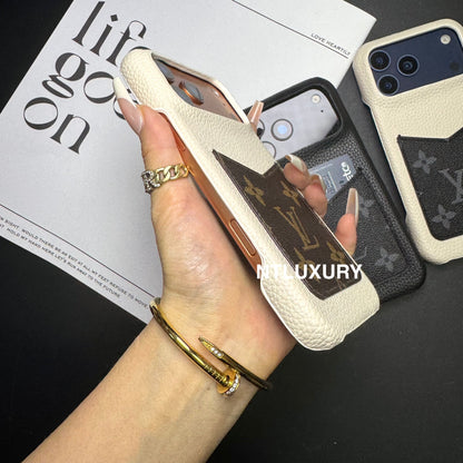 Chic Girl Floral Phone Case With Card Pocket