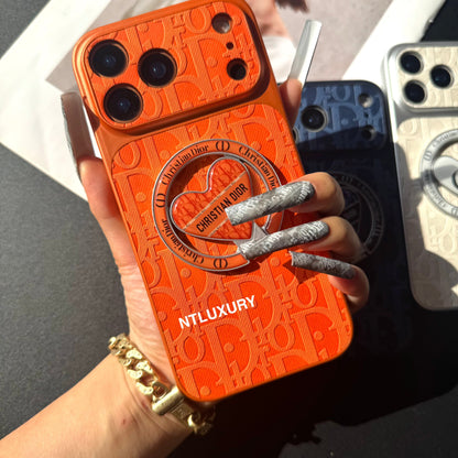 Coque de Téléphone en Jean Orange Juice Dove avec Nouveau Support Magsafe