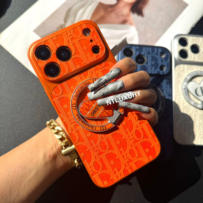 Coque de Téléphone en Jean Orange Juice Dove avec Nouveau Support Magsafe