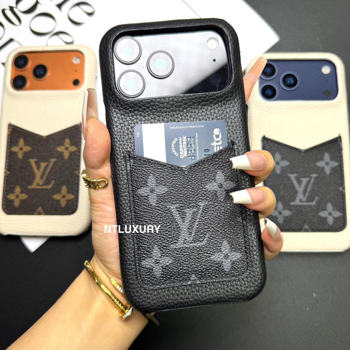 Chic Girl Floral Phone Case With Card Pocket