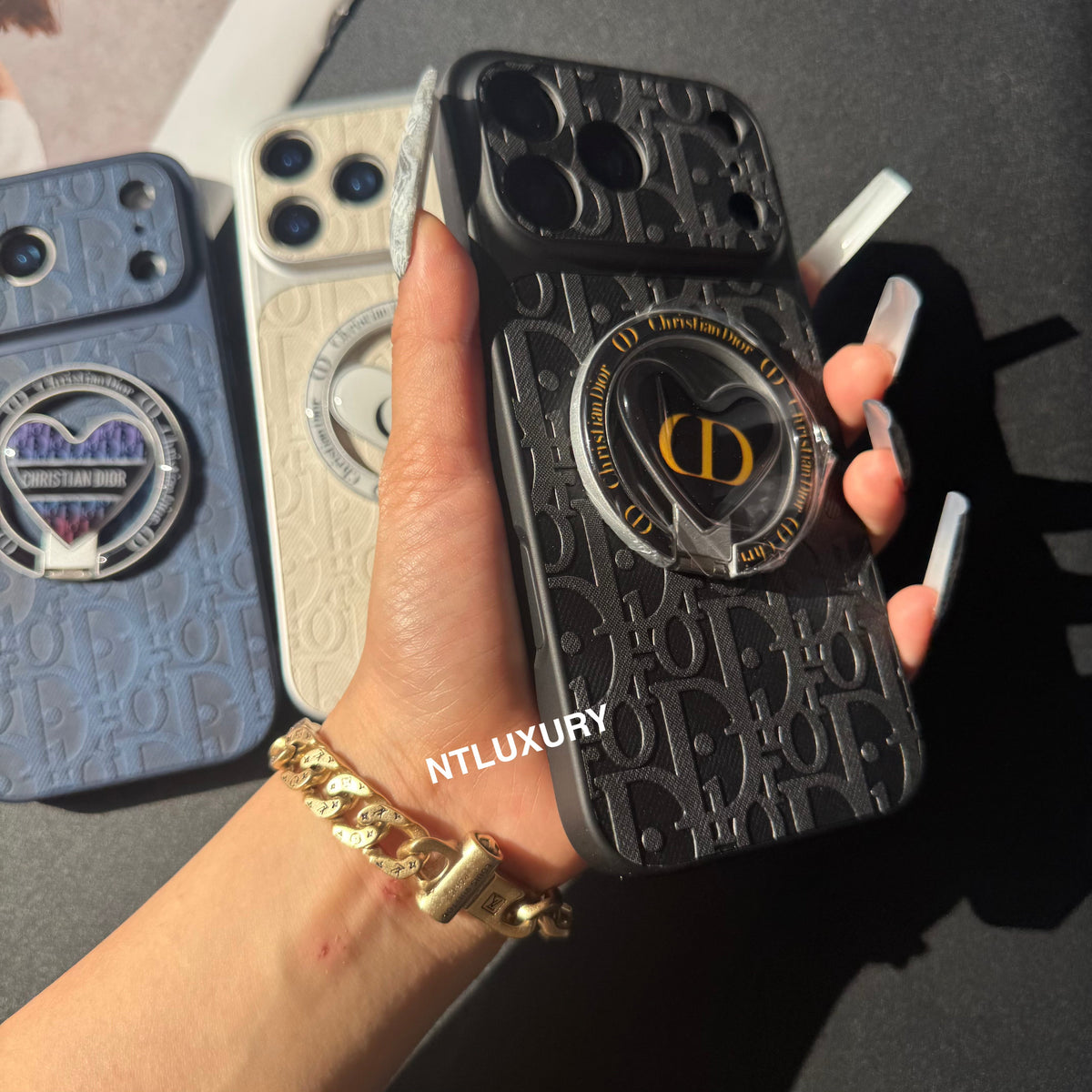 Coque de Téléphone en Jean Orange Juice Dove avec Nouveau Support Magsafe