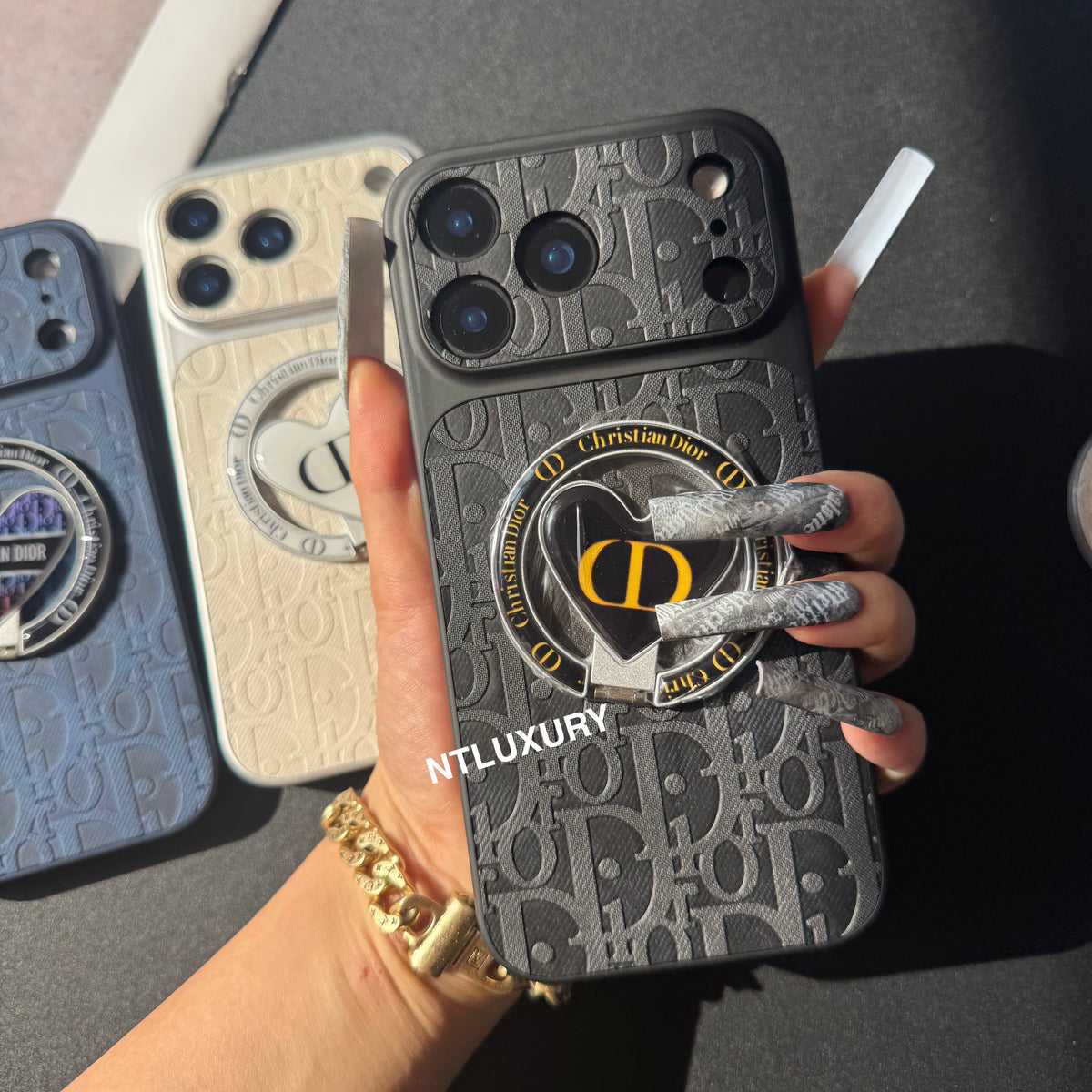 Coque de Téléphone en Jean Orange Juice Dove avec Nouveau Support Magsafe