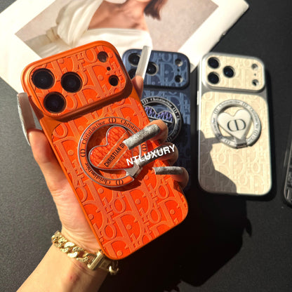 Coque de Téléphone en Jean Orange Juice Dove avec Nouveau Support Magsafe