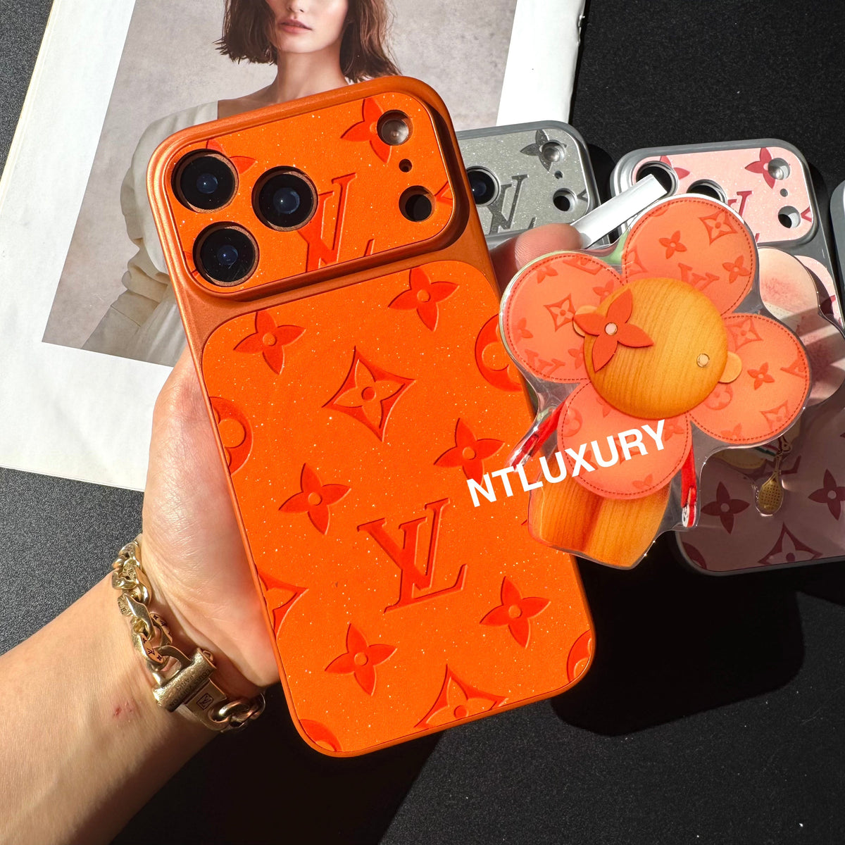 Orange Juice Glitter Love with Magsafe Holder (Doll)