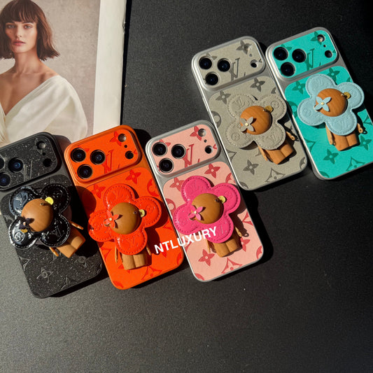 Orange Juice Glitter Love with Magsafe Holder (Wood Doll)