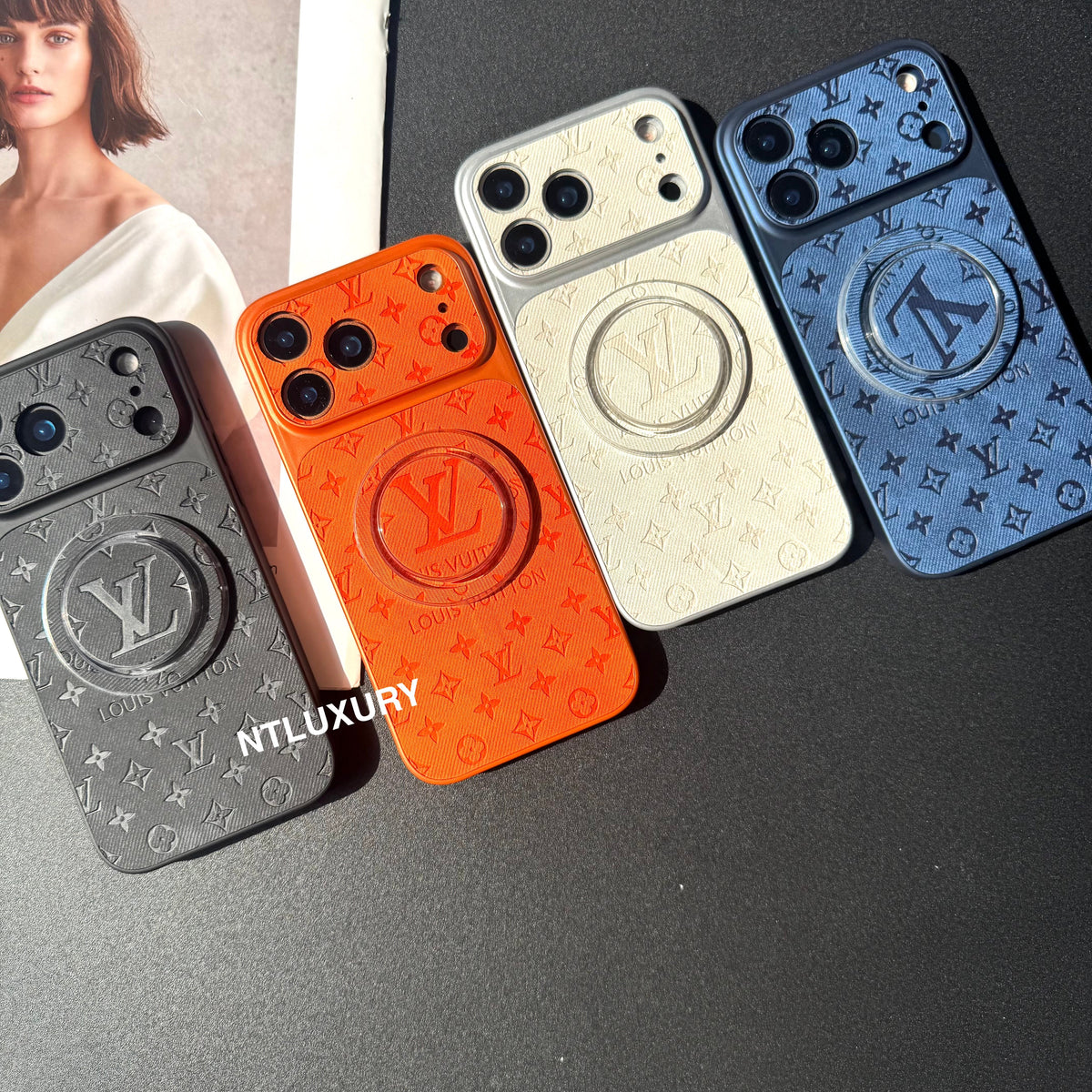Orange Juice Denim Love Handyhülle mit Magsafe Halterung