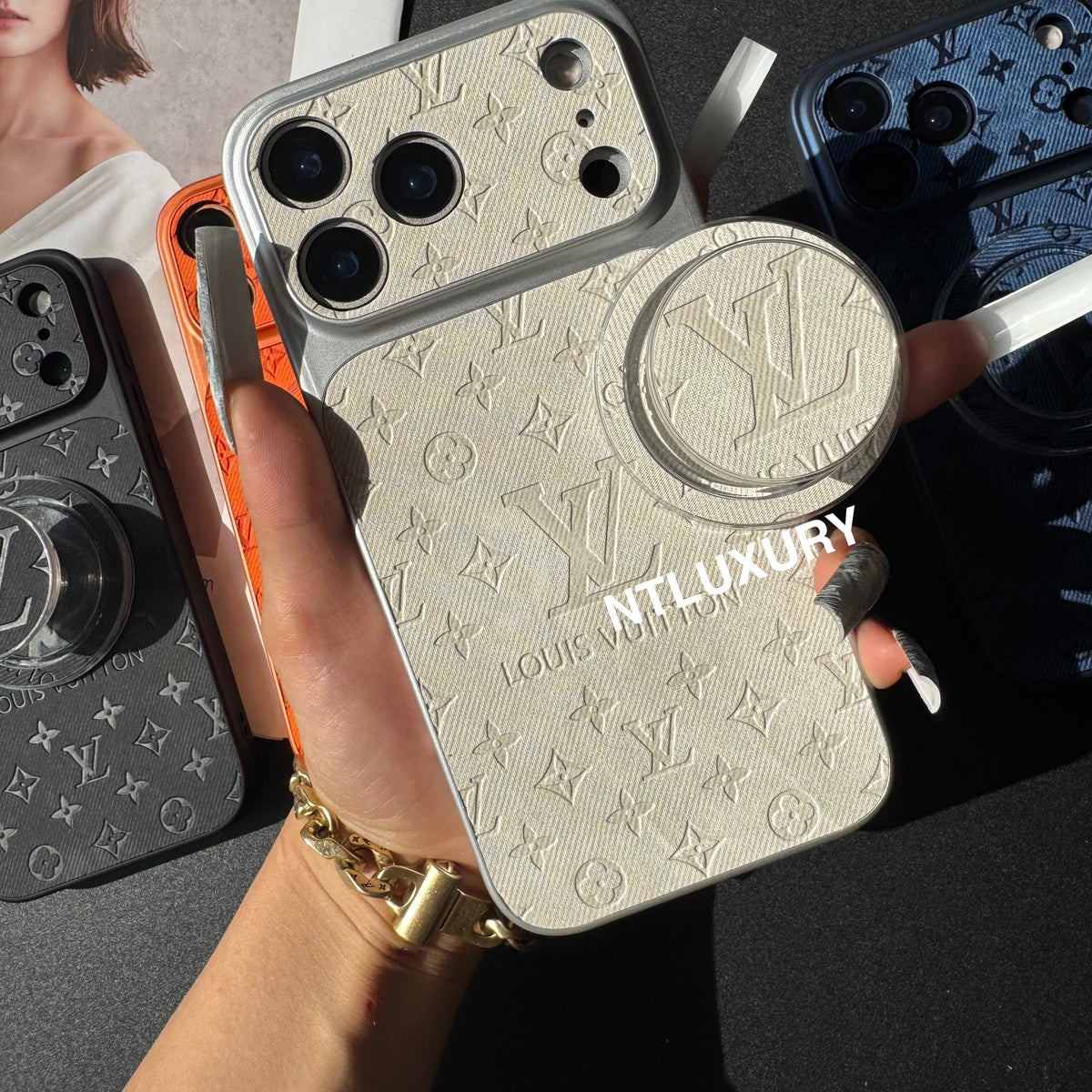 Orange Juice Denim Love Handyhülle mit Magsafe Halterung