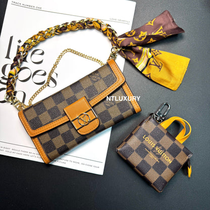 Conjunto de Capa para Telemóvel e Mini Carteira Combinando Love Wallet (12 Cores)