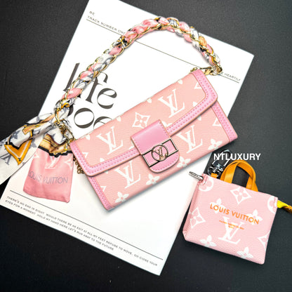 Conjunto de Capa para Telemóvel e Mini Carteira Combinando Love Wallet (12 Cores)