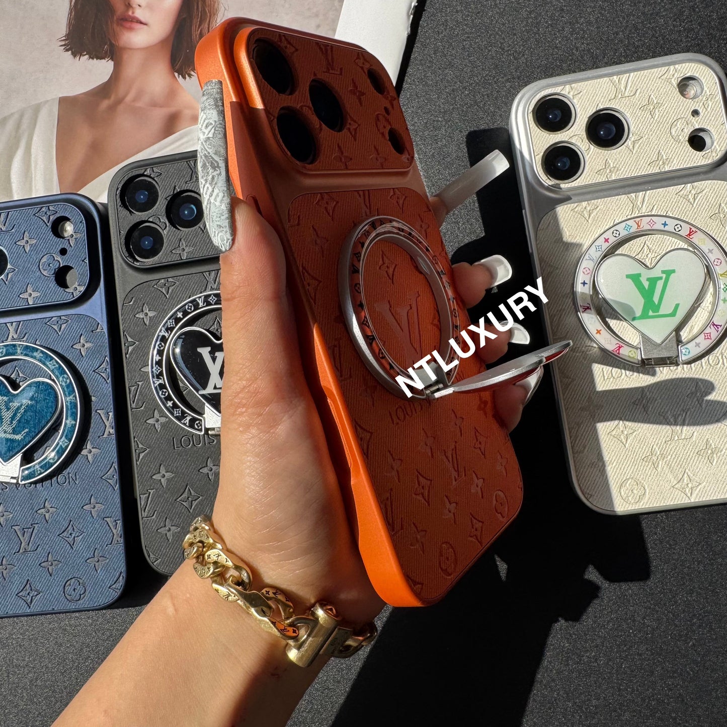 Orange Juice Denim Love Handyhülle mit neuem Magsafe Halter