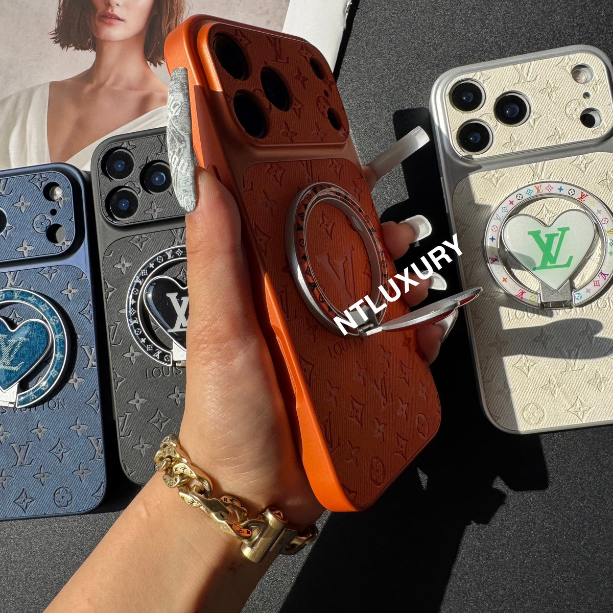 Orange Juice Denim Love Handyhülle mit neuem Magsafe Halter