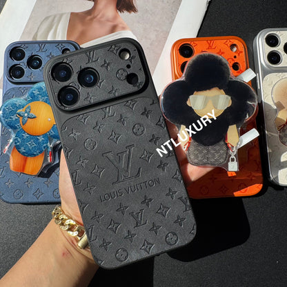 Coque de téléphone en jean Orange Juice avec support Magsafe (Poupée)