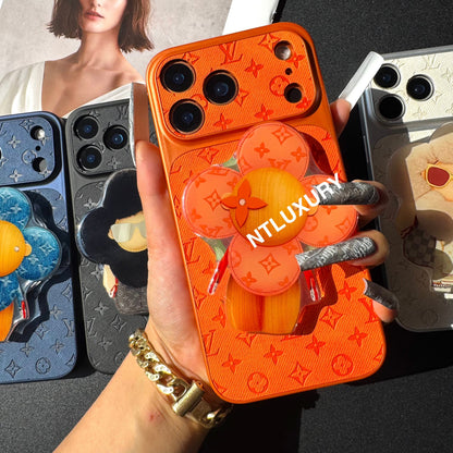 Coque de téléphone en jean Orange Juice avec support Magsafe (Poupée)