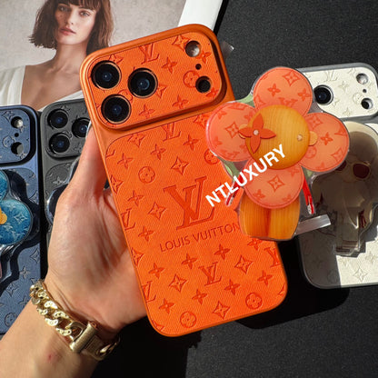 Coque de téléphone en jean Orange Juice avec support Magsafe (Poupée)