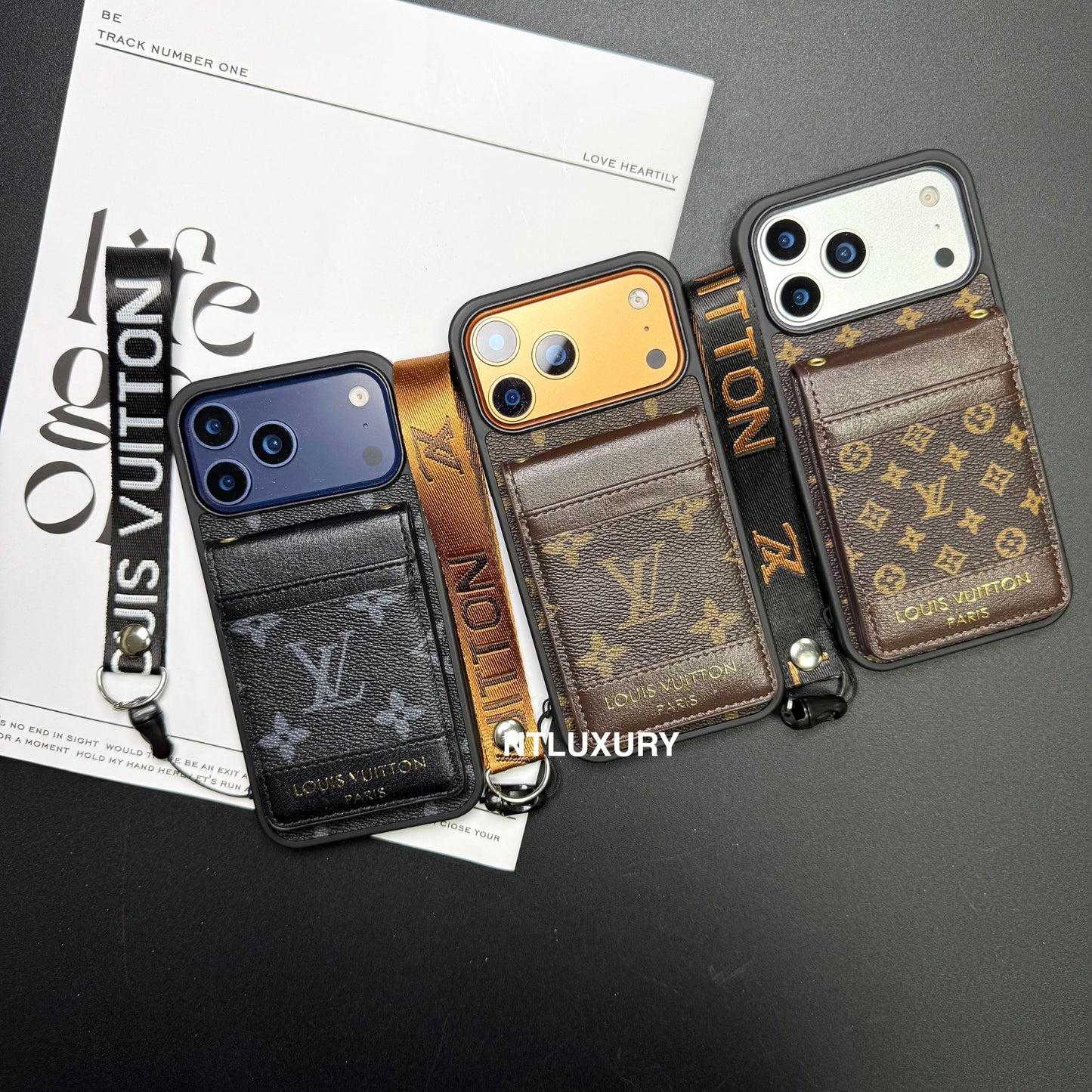 Traditional Love Phone Case with Mirror Back-Purse